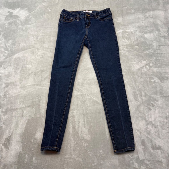 refuge Denim - Refuge Women Size 6 Skin Tight Legging Jeans Dark Wash Low Rise Skinny Denim